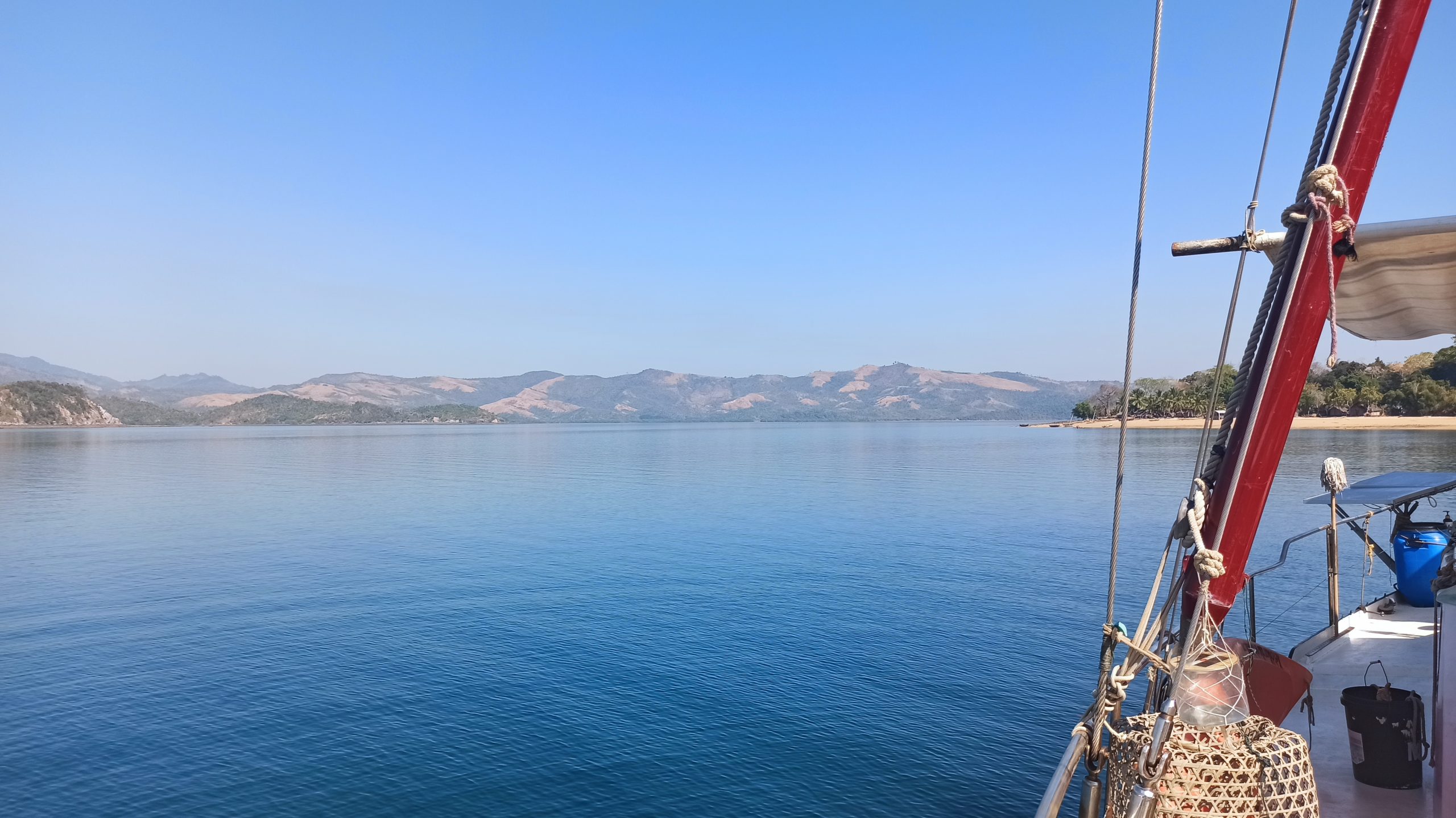 A calm remote anchorage